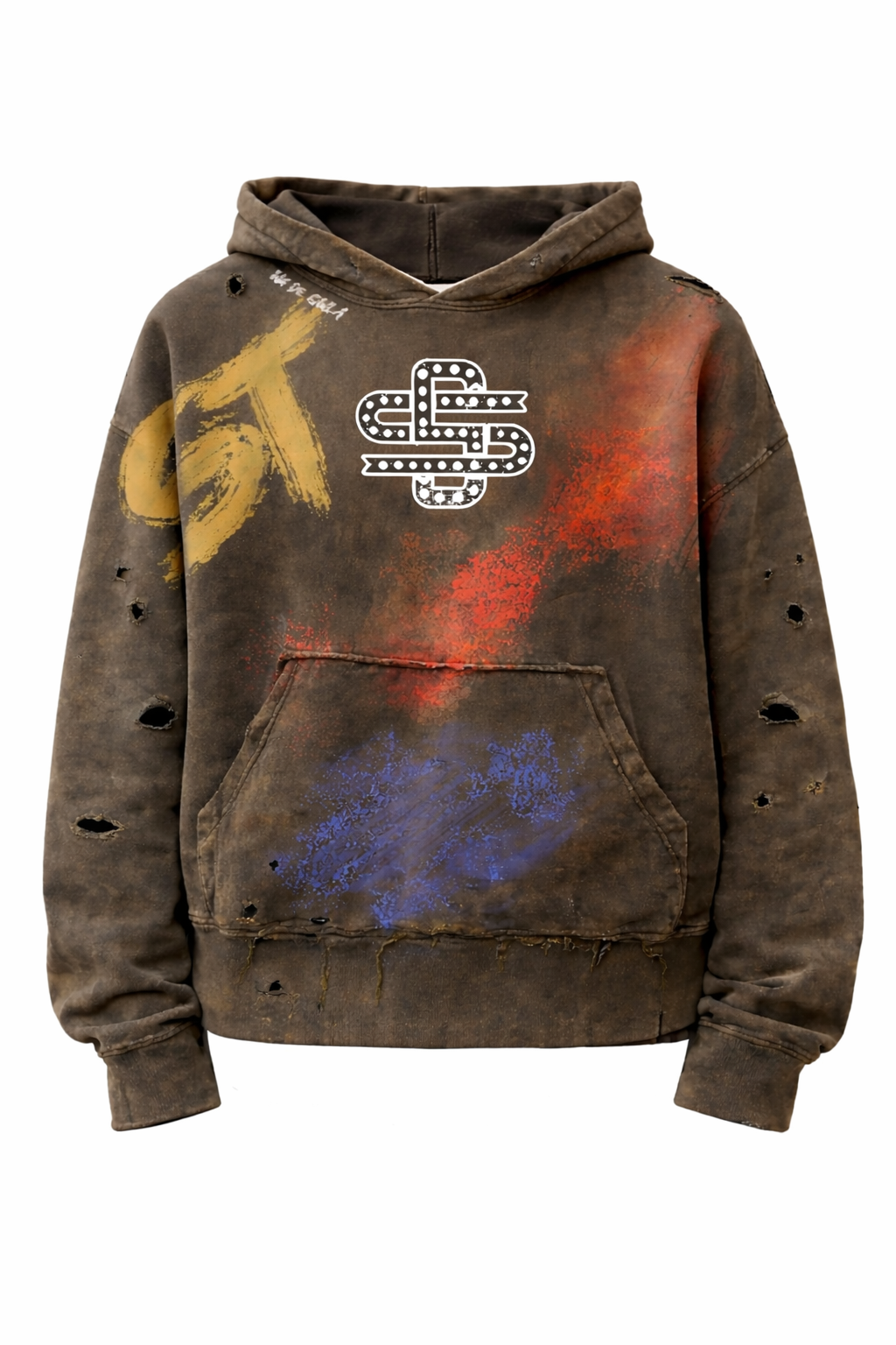 Art-Washed Pullover Hoodie
