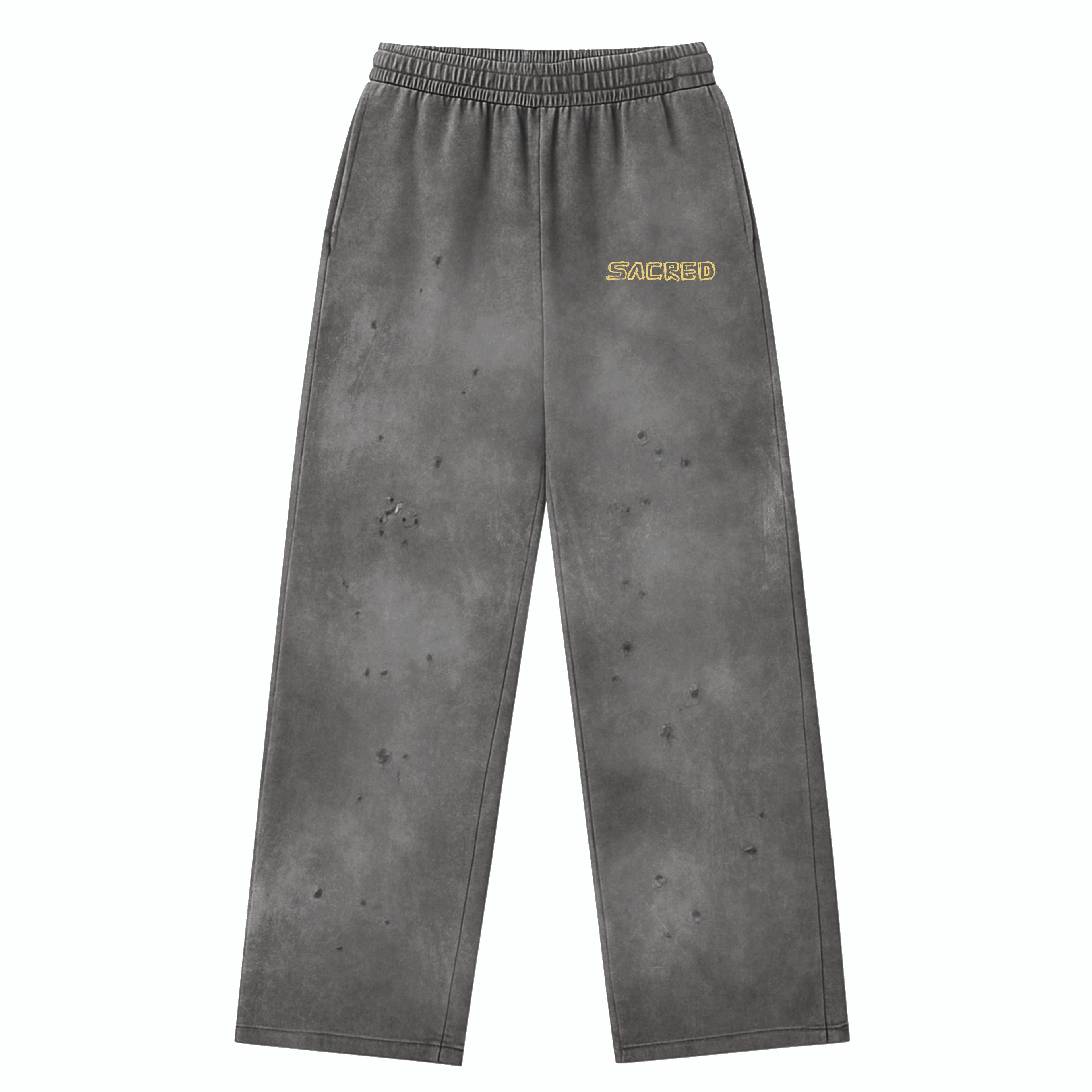 Vintage Grey "Sacred" Sweatpants